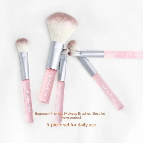 Set De Brochas De Maquillaje, Juego De Cinco Piezas, Brocha