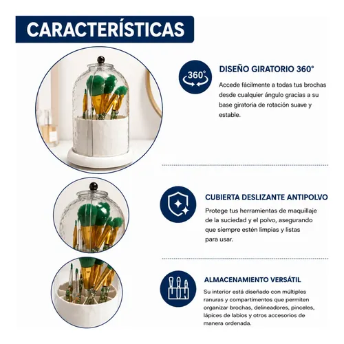 Organizador De Maquillaje Burdah Capsula
