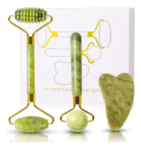 Rodillo De Jade Facial Para Masaje Facial Lk. Dw