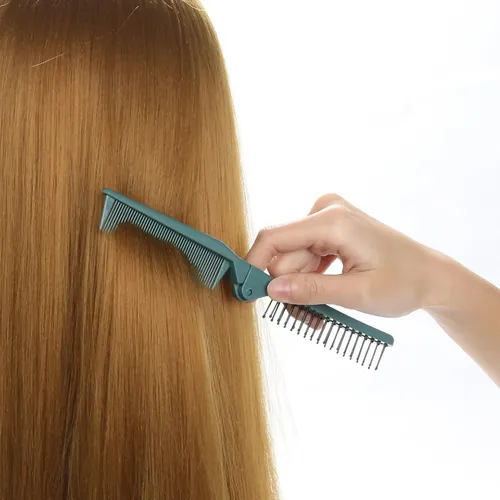 Cepillo De Peine De Pelo Plegable Mini Peine De Bolsillo.,