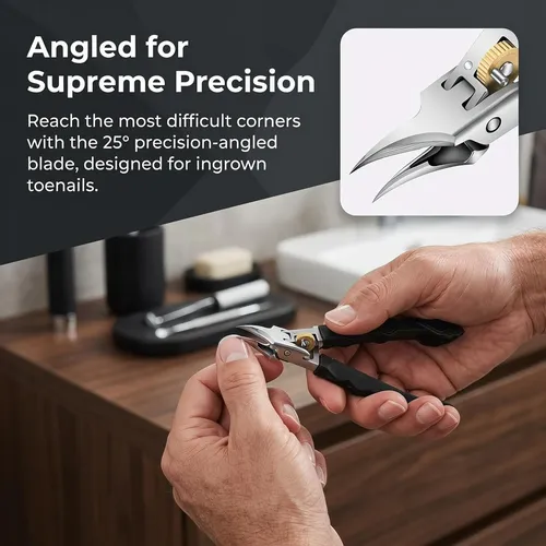 Nail Clippers Set, 25° Angled Jaws Precision-honed,ultra 1 Set