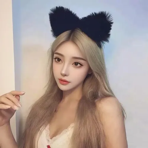 Aro De Pelo Negro Ts-54-2 (corea Del Sur) Con Bonito Encaje