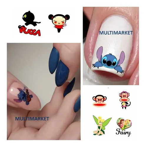 Stickers Al Agua Water Decals Modelos Varios Nail Art