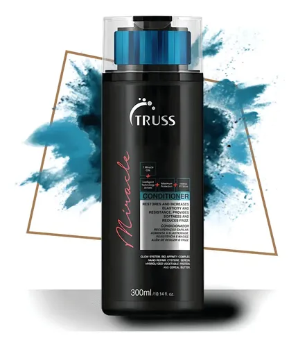 Condicionador Truss Miracle Em Garrafa De 300ml Com 1 Pacote