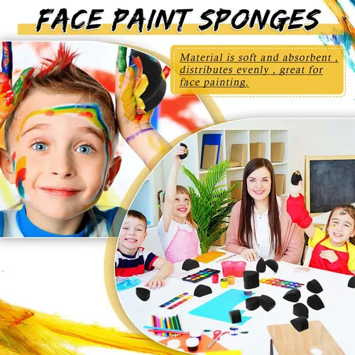 Esponjas De Pintura Facial Esponjas Negras De Alta Densidad