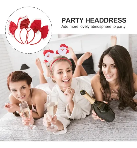 Diadema Navideña De Peluche Con Pelo De Mujer Creativa, 4 Un