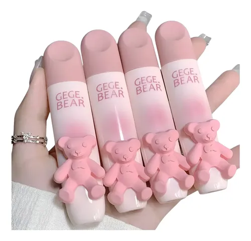 Labial Líquido Efecto Mate Terciopelo Osito Gege Bear