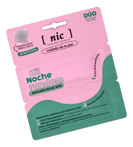 Nic Kit De Noche Random Mascara Facial Duo Hidratante 12gr