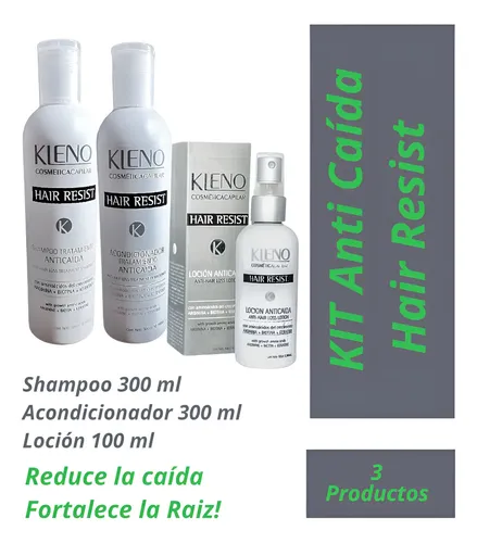 Kit Anticaida Kleno Hair Resist Biotina 3 Productos