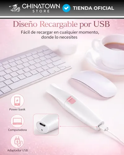 Depilador Facial Vello Corporal Luz Recargable 2 En 1 Mujer
