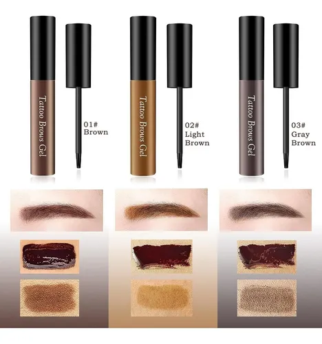 Gel Tatuaje Para Cejas Marrón Resistente Al Agua