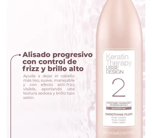 Paso 2 X 500 Alisado Pelo Alfaparf Con Keratina Sin Formol