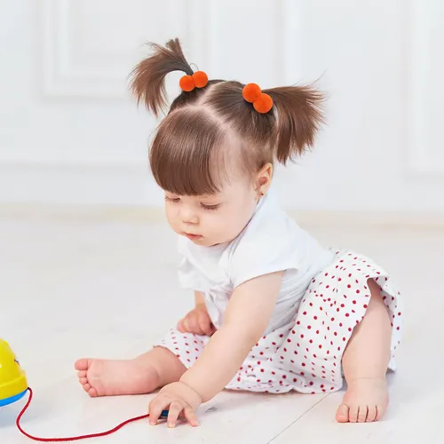 Hair Accessories Choicbaby 40pcs Pom Ball Elastic Hair Ties