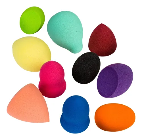 Esponja Cosmética Shany Mini Sin Látex, Juego De 10