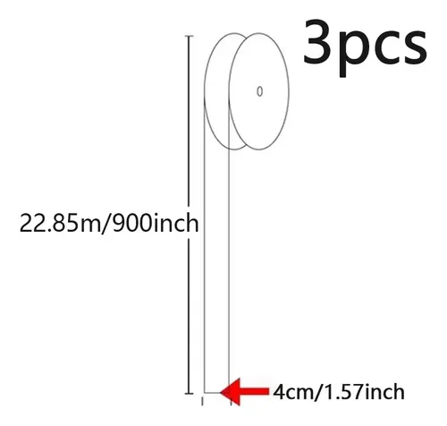 3 Rulos Listón 4cm Para Lazos Y Moños De Pelo Clove
