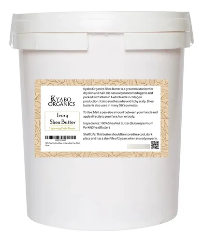 Manteca De Karité Kyabo Organics 794 G De Marfil Puro Sin Re