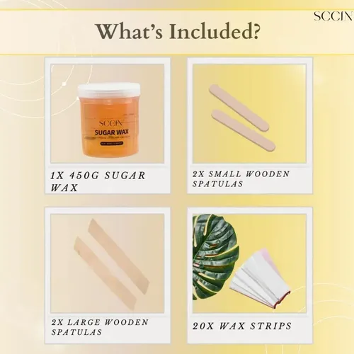 Ac Kit De Depilación Con Cera De Azúcar Natural Sccin