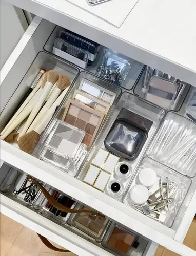 Set X 3 Organizador Bamdeja Maquillaje Multiuso Acrilico