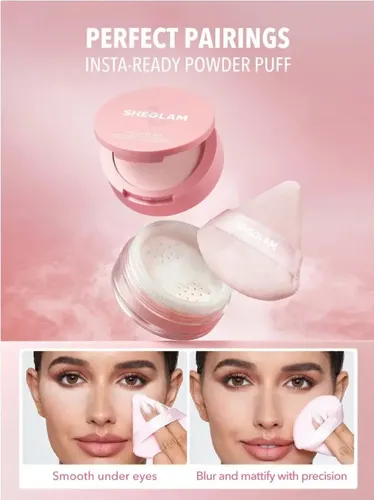Esponja Para Maquillaje En Polvo- Violeta- Sheglam Pack De 3