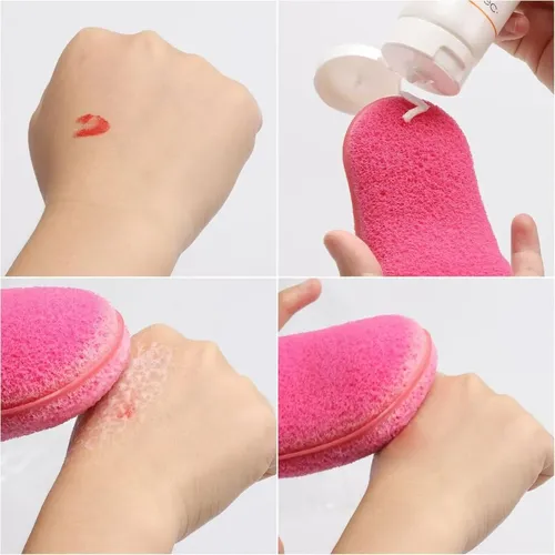 Esponja Facial Limpiador Exfoliante Rostro Forma Ovalada