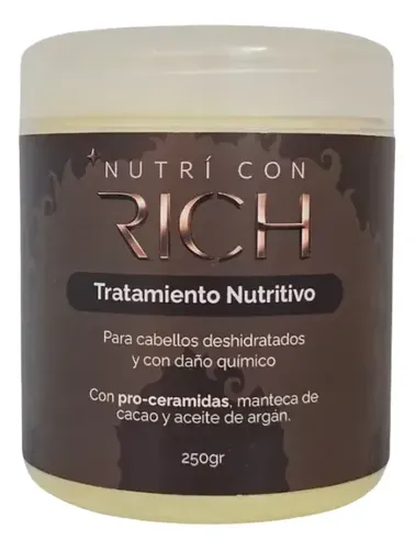 Máscara Rich Cova Tratamiento Nutrición Apto Método Curly Anti Frizz Baño De Crema Rulos Ondas Y Afro