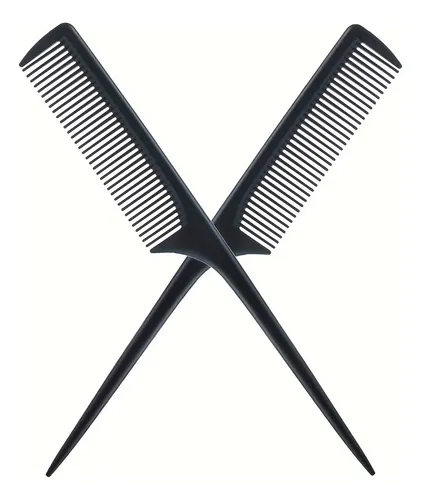 2 Piezas Para Diferentes Tipos De Cabello, Plástico Negro Pa