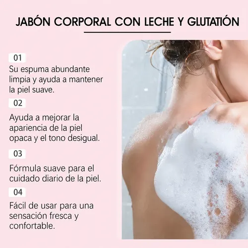 Jabón Corporal Con Leche Y Glutatión 70 G-1pack