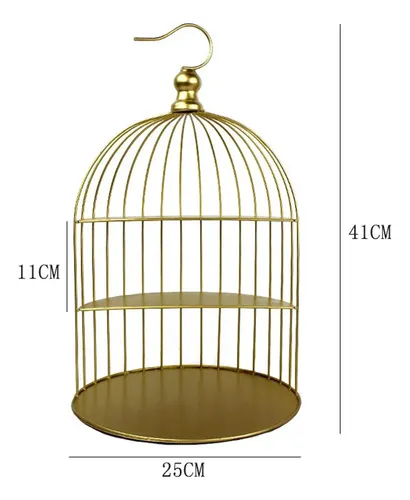 – Birdcage Cake Stand Organizador De Maquillaje Joyas =
