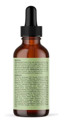 Aceite Mielle Organics Rosemary Mint Oil Scalp & Hair Strengthening Oil Mielle Rosemary Mint Oil Aceite fortalecedor del cuero cabelludo y el cabello con romero y menta