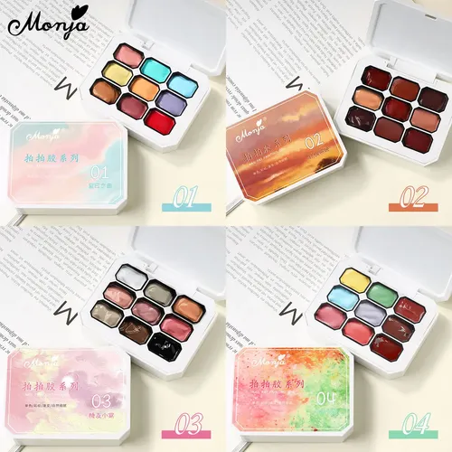 // Kit Monja Nail Gel 9 Colores Secado Rápido #11 /c