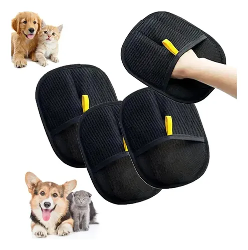 Nuevo 4 Pzs Guantes For Quitar El Pelo De Mascotas New