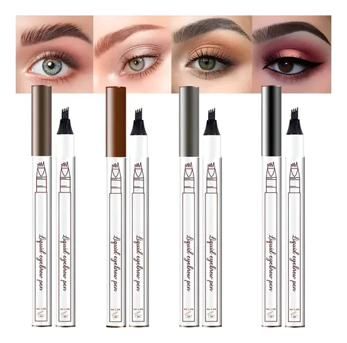 Lápiz De Cejas Bingbrush 4 Puntos Impermeable Con