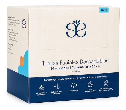 Toallitas Removedoras De Maquillaje X100 Biodegradables