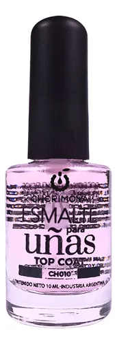 Esmalte Para Uñas Top Coat Cherimoya Tradicional 10ml Uñas