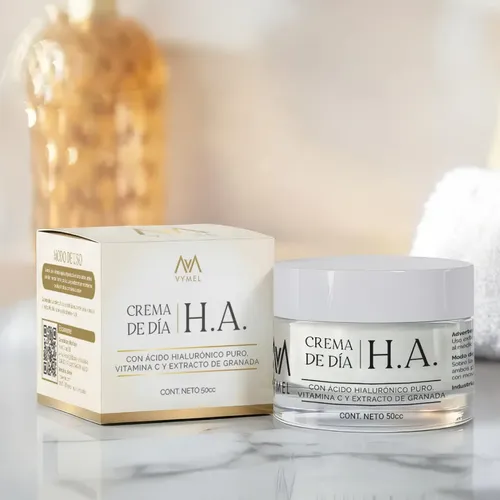 Crema Facial De Dia Con Acido Hialuronico 50gr Vymel Día Todo Tipo De Piel