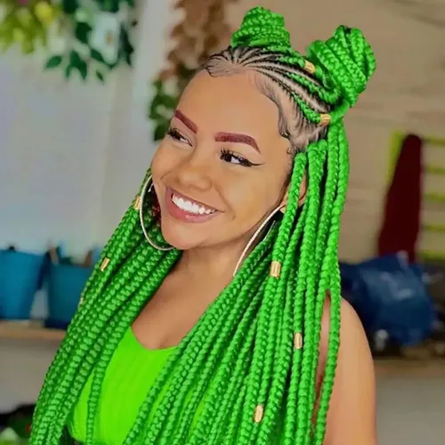 Pelo Cabello Sintetico Kanekalon Trenzas Africanas Extension Color Negro – 1