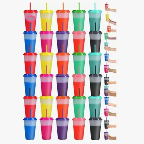 Jsjx Juego De 20 Vasos Mágicos De 710 Ml, Cambian De Color,