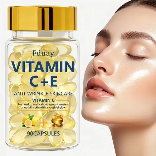 Cápsulas Vitamina C+e Antiarrugas Piel 90 Unidades Todo Tipo De Piel Día/noche