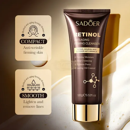 Limpiador Facial Sadoer Retinol Antiedad Reafirmante 100gr