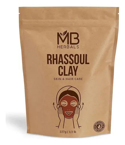 Arcilla Rhassoul Mb Herbals 227 G Para Rostro Y Pelo