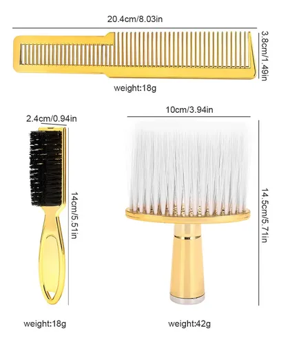 Set De 3 Cepillos Y Peines Para Cabello