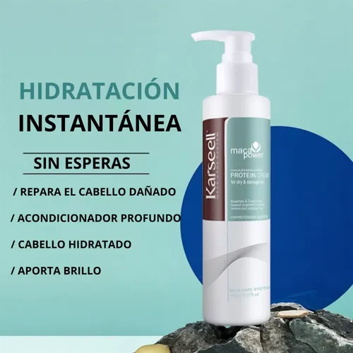 Crema De Proteínas Leave In Sin Enjuague Karseell Maca Power