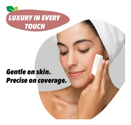 Cuñas Cosméticas Earth & I 32 Unidades Precortadas Sin Látex