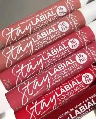 Labial Líquido Mate Stay 16 Horas Fijación Vegano Katalia Color Caoba