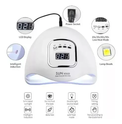 Cabina Sun X5 MAX 110W Rosa LED UV con Temporizador y Sensor Automático
