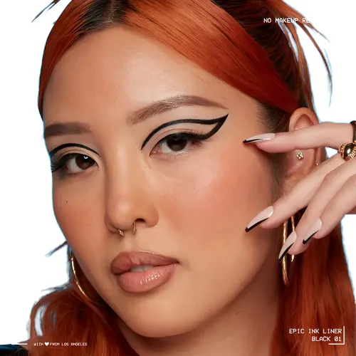 Delineador Líquido De Ojos Epic Ink Matte Nyx Black Negro01