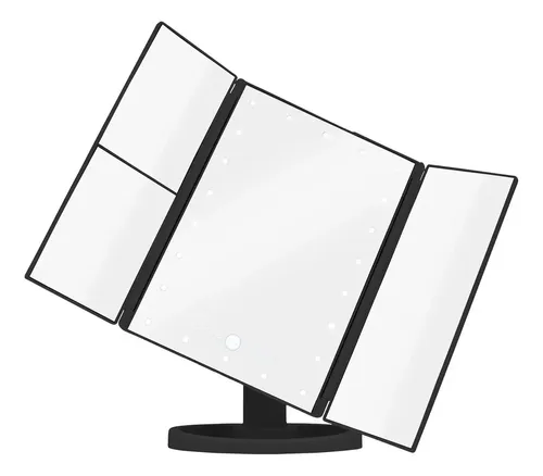 Rotación de maquillaje de alta definición con espejo LED con zoom Superstar