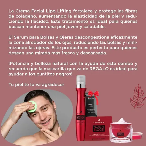 Skincare Kit Antiarrugas Antiage Dragons Blood Carthage