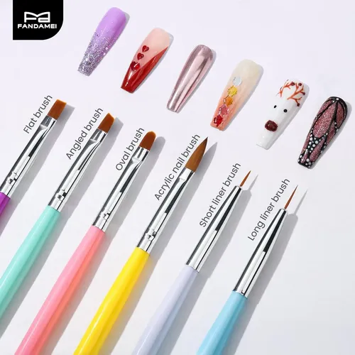 Kit Pinceles Y Herramientas Para Uñas Arte Y Diseño