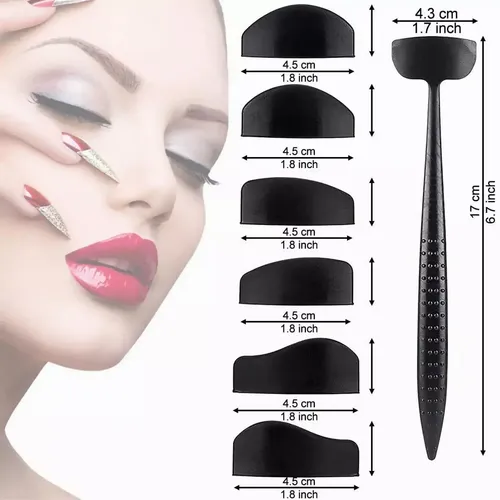 /kit Rápido Maquillaje Plantilla Sombra Ojos Molde Delineado